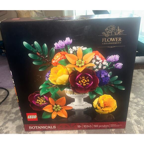 Lego Botanicals Flower Arrangement Building Set (10345) NEW